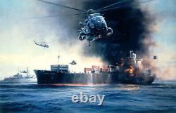 Robert Taylor Sea King Rescue Counter signed by commander