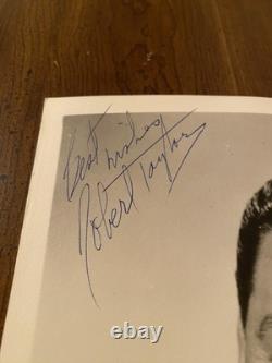 Robert Taylor Signed Autographed Photo w COA Ivanhoe Waterloo Bridge Quo Vadis