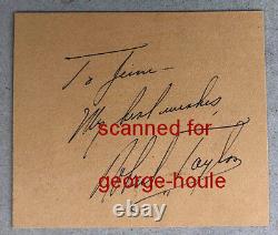 Robert Taylor Signed Barbara Stanwyck Ursula Thiess