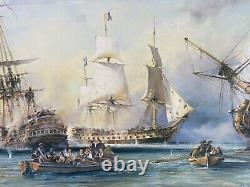 Robert Taylor The Battle of the Nile Admiral Horatio Nelson Framed & Matted