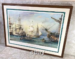 Robert Taylor The Battle of the Nile Admiral Horatio Nelson Framed & Matted