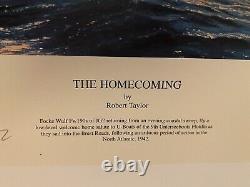 Robert Taylor The Homecoming Print & Cert No. 268 WW2 Signed x6 Knight's Cross
