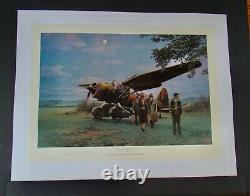 Robert Taylor They Landed by Moonlight WW II Aviation Prints Mint