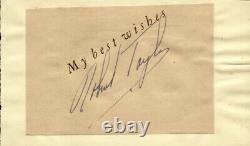 Robert Taylor Typed Sentiment Signed