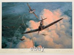 Robert Taylor VALIANT RESPONSE 12 Sig MINT! Battle of Britain Aviation Art Print