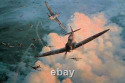 Robert Taylor VALIANT RESPONSE 12 Sig MINT! Battle of Britain Aviation Art Print