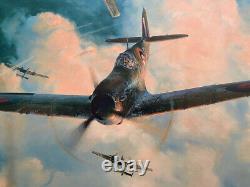 Robert Taylor VALIANT RESPONSE 12 Sig MINT! Battle of Britain Aviation Art Print