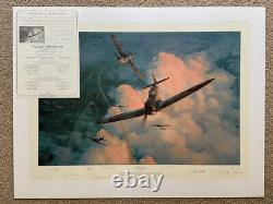 Robert Taylor VALIANT RESPONSE 12 Sig MINT! Battle of Britain Aviation Art Print