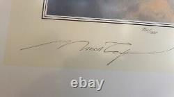 Robert Taylor WWII Aviation Print Numbered SIGNED By Taylor & 4 German ACES