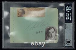 Robert Taylor (d. 1969) signed autograph 4.5x6 cut Waterloo Bridge BAS Slabbed