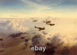 Robert Taylor print Baders Bus Company signed by 3 RAF Battle of Britain pilots