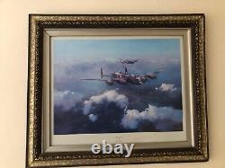 Robert Taylor print Lancaster signed by Group Captain RAF Leonard Cheshire