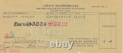 Robert Taylor signed endorsed bank check