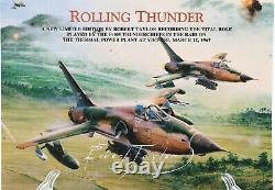 Rolling Thunder by Robert Taylor Remarque withCOA 4 Pilots Signature Rare 7/25