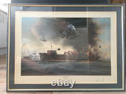 SEA KING RESCUE' signed ltd ed military aviation print Robert Taylor