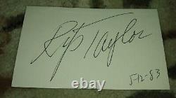 SIGNED AUTOGRAPHED DICK VAN DYKE 3x5 INDEX CARD 3X5 ROBERT STACK RIP TAYLOR LOT