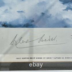 SPITFIRE print By Robert TAYLOR, Sir Douglas Bader & Johnnie Johnson Hand Signed