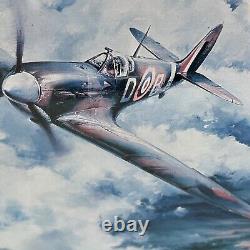 SPITFIRE print By Robert TAYLOR, Sir Douglas Bader & Johnnie Johnson Hand Signed