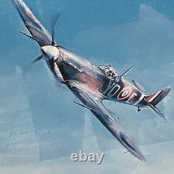 SPITFIRE print By Robert TAYLOR, Sir Douglas Bader & Johnnie Johnson Hand Signed