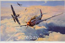 STRUGGLE FOR SUPREMACY P51 Mustang Art Print by Robert Taylor