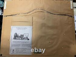 Signed Moral Support Robert TAYLOR Art 29.5x24Plane Framed Military RAF Badge
