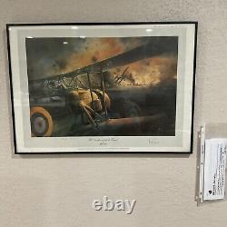 Swordfish Attack At Taranto Print Autographed By Adm R. Janvrin & Cmdr C. Lamb