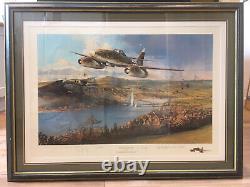 THE BRIDGE AT REMAGEN' signed ltd ed military aviation print Robert Taylor