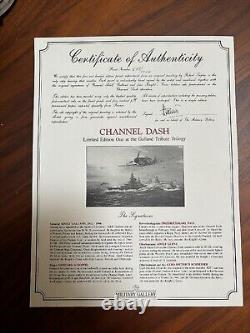 The Channel Dash by Robert Taylor. Signed, Secondary Market Rare Print withCOA