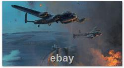 The Dambusters Three Good Bounces art print by Robert Taylor pilot signed