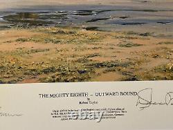 The Mighty Eighth ROBERT TAYLOR 7 Signatures & Numbered Ltd Edition Print HTF