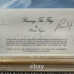 The Transglobe Expedition Signed Robert Taylor, Raising The Flag Ranulph Fiennes