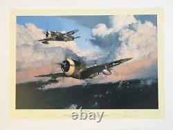 The Wolfpack by Robert Taylor aviation art signed by Nine of Zemke's Wolf Pack