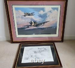 The Wolfpack by Robert Taylor aviation art signed by Zemke's Wolf Pack Aces