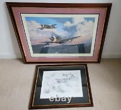 The Wolfpack by Robert Taylor aviation art signed by Zemke's Wolf Pack Aces