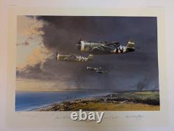 Thunderbolt Strike by Robert Taylor signed by three US Aces