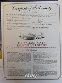 Thunderbolt Strike by Robert Taylor signed by three US Aces