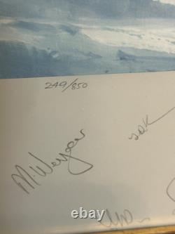 Transglobe Expedition Signed Robert Taylor print Raising The Flag 1982 Fiennes