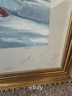 Transglobe Expedition Signed Robert Taylor print Raising The Flag 1982 Fiennes