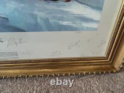 Transglobe Expedition Signed Robert Taylor print Raising The Flag 1982 Fiennes