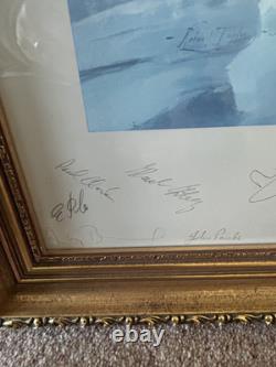Transglobe Expedition Signed Robert Taylor print Raising The Flag 1982 Fiennes