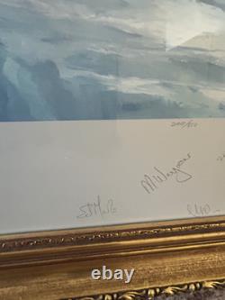 Transglobe Expedition Signed Robert Taylor print Raising The Flag 1982 Fiennes