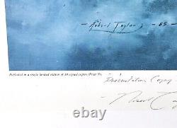 Unique Signed Robert Taylor Presentation Copy Lithograph to RAF Base Tornado F2s