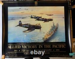 VICTORY IN THE PACIFIC Fiftieth Anniversary WWII Print SIGNED by Artist R Taylor