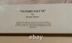 Victory Salute by Robert Taylor Framed and Signed