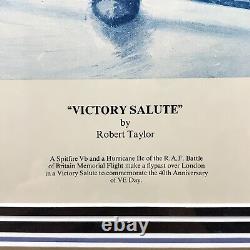 Victory Salute by Robert Taylor signed Alan Deere Bob Stanford Limited Print