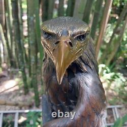 Vigilance Large American Bald Eagle Bronze Sculpture Signed Robert Taylor 30 Lb