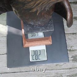 Vigilance Large American Bald Eagle Bronze Sculpture Signed Robert Taylor 30 Lb