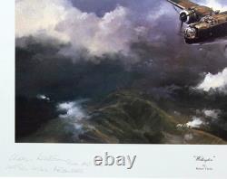 WELLINGTON WW2 Robert TAYLOR aviation print SIGNED Bill Townsend + Arthur Harris