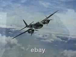 WW2 RAF MOSQUITO LEONARD CHESHIRE VC Signed Robert Taylor print FRAMED