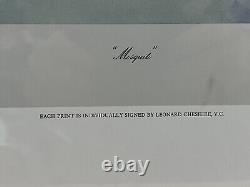 WW2 RAF MOSQUITO LEONARD CHESHIRE VC Signed Robert Taylor print FRAMED